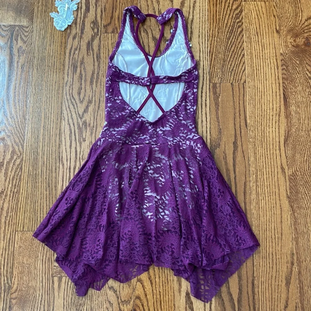 révérence purple ballet/ lyrical dance costume & hairpiece - Picture 5 of 6